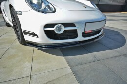 Cup Spoilerlippe Front Ansatz V.2 passend für PORSCHE CAYMAN S 987C schwarz Hochglanz