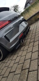 Heck Ansatz Diffusor passend für VW SCIROCCO MK.3 R FACELIFT schwarz Hochglanz