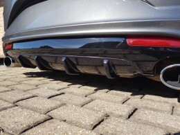 Heck Ansatz Diffusor passend für VW SCIROCCO MK.3 R FACELIFT schwarz Hochglanz