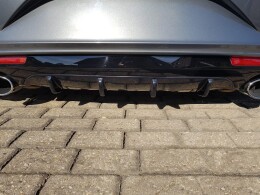 Heck Ansatz Diffusor passend für VW SCIROCCO MK.3 R FACELIFT schwarz Hochglanz
