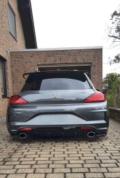 Heck Ansatz Diffusor passend für VW SCIROCCO MK.3 R FACELIFT schwarz Hochglanz