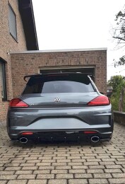 Heck Ansatz Flaps Diffusor für VW SCIROCCO MK.3 R FL schwarz Hochglanz