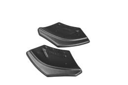 Heck Ansatz Flaps Diffusor passend für VW SCIROCCO MK.3 R FACELIFT schwarz Hochglanz