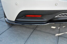 Mittlerer Cup Diffusor Heck Ansatz passend für HONDA CR-Z schwarz Hochglanz