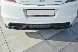 Mittlerer Cup Diffusor Heck Ansatz passend für HONDA CR-Z schwarz Hochglanz