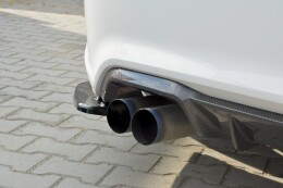 Heck Ansatz Flaps Diffusor passend für BMW M2 (F87) COUPÉ schwarz Hochglanz