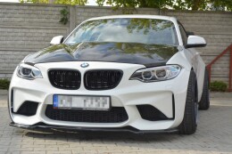 Cup Spoilerlippe Front Ansatz BMW M2 (F87) COUPÉ schwarz...