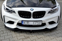 Street+ Spoilerlippe Front Ansatz passend für BMW M2 (F87) Coupe schwarz Hochglanz