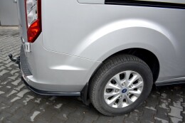 Heck Ansatz Flaps Diffusor für Ford Transit Custom Mk1 FL schwarz Hochglanz