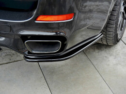 Heck Ansatz Diffusor Flaps BMW X5 F15 M50d schwarz Hochglanz