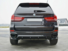 Heck Ansatz Flaps Diffusor passend für BMW X5 F15 M Paket schwarz Hochglanz