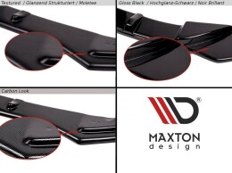 Heck Ansatz Diffusor passend für BMW X5 F15 M50d schwarz matt