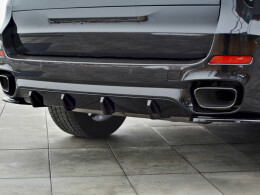 Heck Ansatz Diffusor BMW X5 F15 M50d schwarz Hochglanz