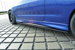 Seitenschweller Ansatz Cup Leisten passend für SEAT IBIZA MK2 FACELIFT CUPRA schwarz Hochglanz