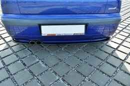 Heck Ansatz Flaps Diffusor passend für SEAT IBIZA MK2 FACELIFT CUPRA schwarz Hochglanz