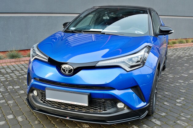 Street+ Spoilerlippe Front Ansatz V.1 passend für Toyota C-HR schwarz Hochglanz