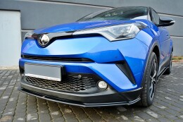 Cup Spoilerlippe Front Ansatz V.1 passend für TOYOTA C-HR schwarz Hochglanz