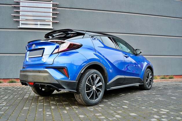 Seitenschweller Ansatz Cup Leisten passend für TOYOTA C-HR schwarz Hochglanz