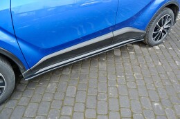 Seitenschweller Ansatz Cup Leisten passend für TOYOTA C-HR schwarz Hochglanz