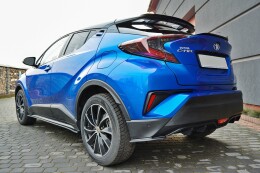 Heck Ansatz Flaps Diffusor passend für TOYOTA C-HR schwarz Hochglanz