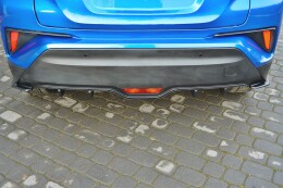Heck Ansatz Diffusor passend für TOYOTA C-HR schwarz Hochglanz