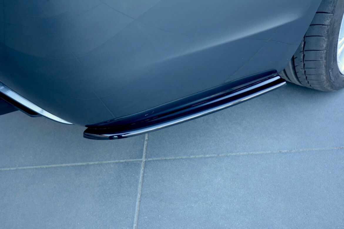 Heck Ansatz Flaps Diffusor für BMW 5er E60/E61 M Paket schwarz