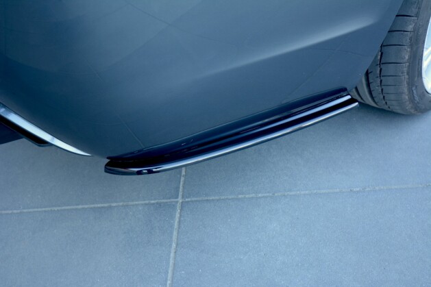Heck Ansatz Flaps Diffusor passend für BMW 5er E60/E61 M Paket schwarz Hochglanz