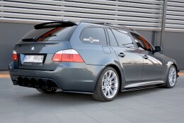 Heck Ansatz Flaps Diffusor passend für BMW 5er E60/E61 M Paket schwarz Hochglanz