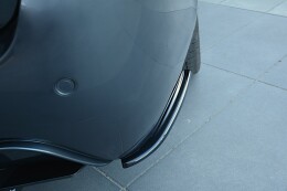 Heck Ansatz Flaps Diffusor passend für BMW 5er E60/E61 M Paket schwarz Hochglanz