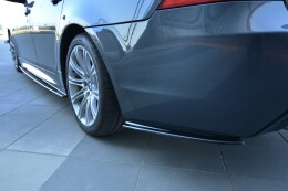 Heck Ansatz Flaps Diffusor passend für BMW 5er E60/E61 M Paket schwarz Hochglanz