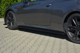 Seitenschweller Ansatz Cup Leisten passend für HYUNDAI GENESIS COUPÉ MK.1 schwarz Hochglanz