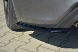 Heck Ansatz Flaps Diffusor für HYUNDAI GENESIS Coupe MK.1 schwarz Hochglanz