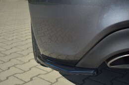 Heck Ansatz Flaps Diffusor passend für HYUNDAI GENESIS COUPÉ MK.1 schwarz Hochglanz