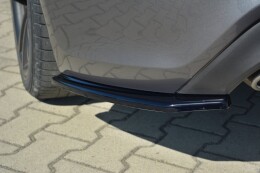 Heck Ansatz Flaps Diffusor passend für HYUNDAI GENESIS COUPÉ MK.1 schwarz Hochglanz