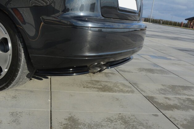 Splitter / Heck Ansatz Diffusor passend für Audi A3 Sportback 8P / 8P Facelift schwarz Hochglanz