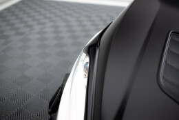 Scheinwerfer Blenden Böser Blick V.2 passend für Ford Fiesta ST / ST-Line / Standard Mk7 FL schwarz Hochglanz
