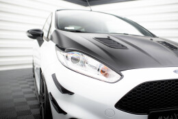 Scheinwerfer Blenden Böser Blick V.2 passend für Ford Fiesta ST / ST-Line / Standard Mk7 FL schwarz Hochglanz