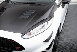 Scheinwerfer Blenden Böser Blick V.1 passend für Ford Fiesta ST / ST-Line / Standard Mk7 FL schwarz Hochglanz