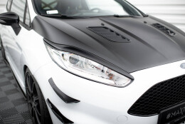 Scheinwerfer Blenden Böser Blick V.1 passend für Ford Fiesta ST / ST-Line / Standard Mk7 FL schwarz Hochglanz