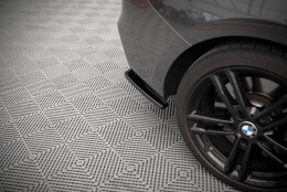Heck Ansatz Flaps Diffusor V.2 passend für BMW 1er F20/F21 M-POWER FACELIFT schwarz Hochglanz