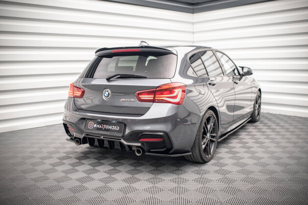 Heck Spoiler Aufsatz Abrisskante V.2 für BMW 1er M-Paket / M140i / Standard F20 schwarz Hochglanz