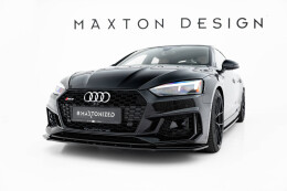 Cup Spoilerlippe Front Ansatz V.1 passend für Audi RS5 Coupe / Sportback F5 schwarz Hochglanz