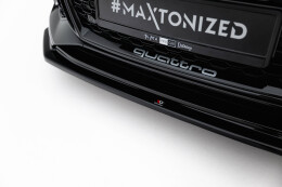 Cup Spoilerlippe Front Ansatz V.2 passend für Audi RS5 Coupe / Sportback F5 schwarz Hochglanz