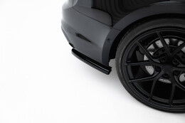 Heck Ansatz Flaps Diffusor für Audi RS5 Coupe / Sportback F5 schwarz Hochglanz