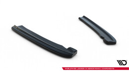 Heck Ansatz Flaps Diffusor passend für Audi RS5 Coupe F5 schwarz Hochglanz