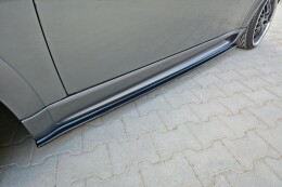 Seitenschweller Ansatz Cup Leisten passend für MINI R53 COOPER S JCW schwarz Hochglanz
