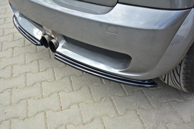Heck Ansatz Flaps Diffusor passend für MINI R53 COOPER S JCW schwarz Hochglanz