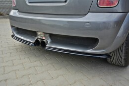 Heck Ansatz Flaps Diffusor passend für MINI R53 COOPER S JCW schwarz Hochglanz