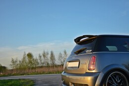 Heck Spoiler Aufsatz Abrisskante passend für MINI R53 COOPER S JCW schwarz Hochglanz