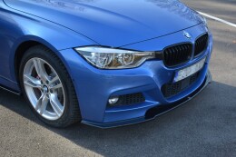 Cup Spoilerlippe Front Ansatz für BMW 3er M-Paket F30 / F30 Facelift schwarz Hochglanz